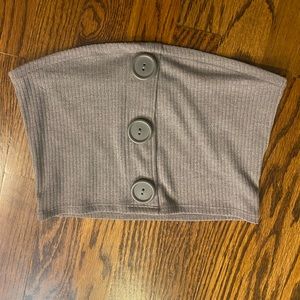 Urban Outfitters Grey Crop Top Size Small‎